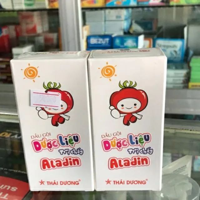 Hình ảnh chân thực dầu gội thảo dược Aladin