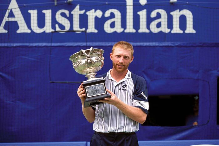 Ảnh 1: Khoảnh khắc Boris Becker vô địch Australian Open 1996