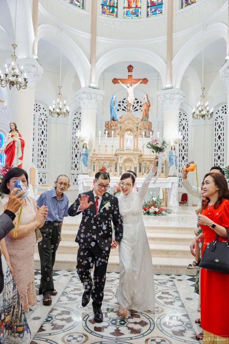 Hình ảnh thực tế phóng sự cưới nhà thờ bởi Dâu ơi Production