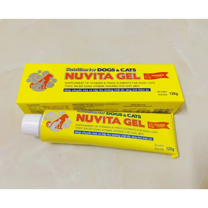 Gel dinh dưỡng Nuvita Gel cho chó mèo biếng ăn hình ảnh 1