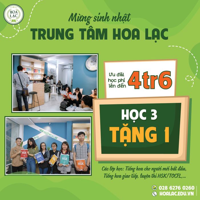 Không gian học tập hiện đại tại Hoa Ngữ Hoa Lạc