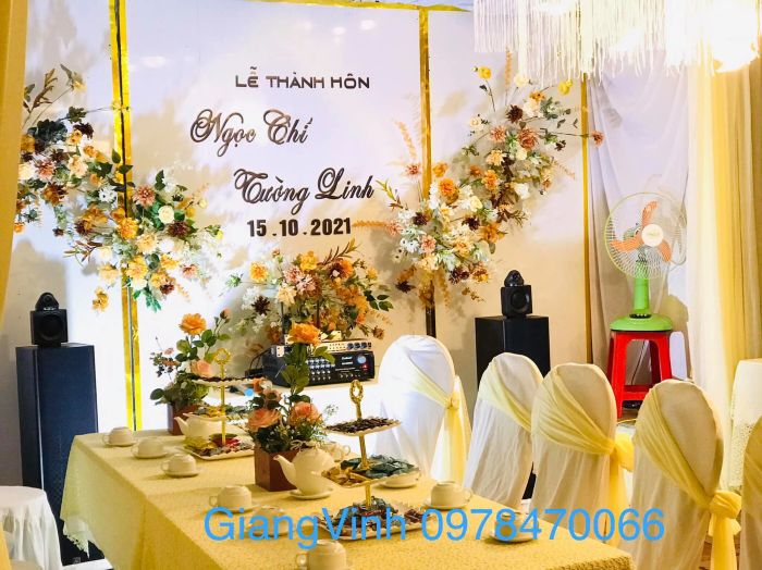 Không gian tiệc cưới sang trọng tại Rạp Cưới Giang Vinh (Ảnh 1)