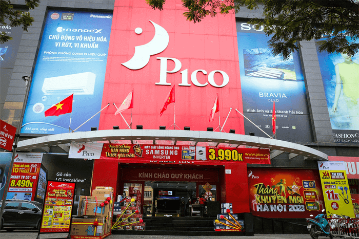 Không gian trưng bày ấn tượng tại Điện máy Pico