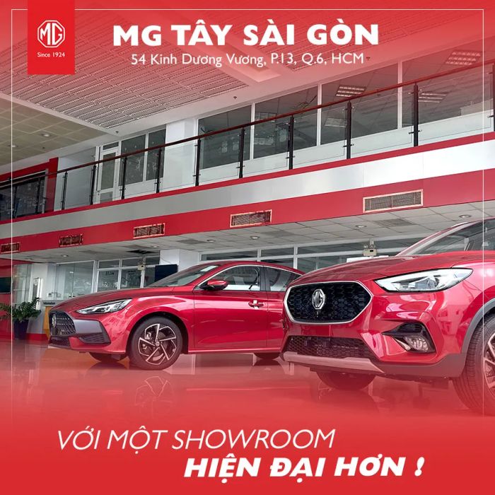 Hình ảnh showroom MG Tây Sài Gòn