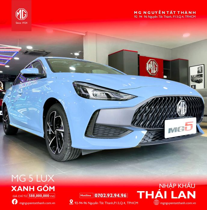 Góc nhìn toàn cảnh showroom MG Nguyễn Tất Thành