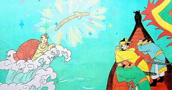 Hình ảnh minh họa sống động về truyền thuyết Hồ Gươm (Nguồn internet)