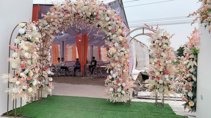 Không gian tiệc cưới lộng lẫy được thiết kế bởi Toàn Thắng Wedding
