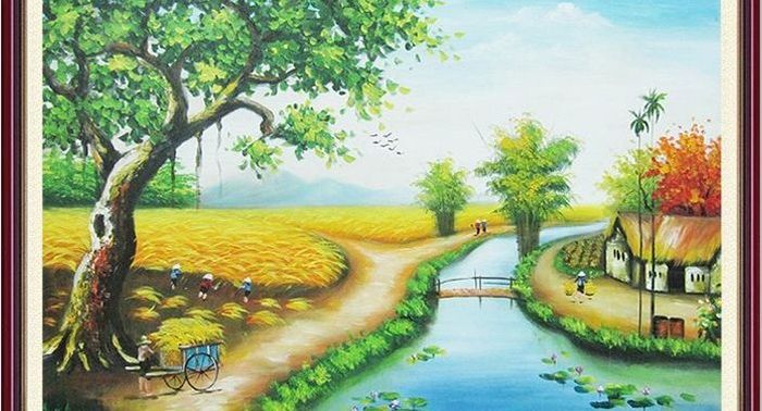 Hình ảnh minh họa làng quê thanh bình (Nguồn: Internet)