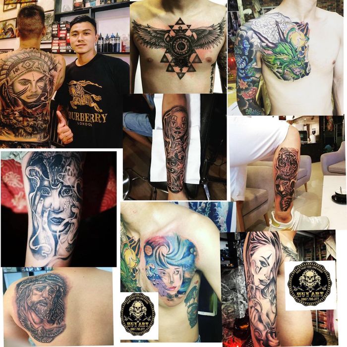 Tác phẩm ấn tượng tại Huy Tattoo