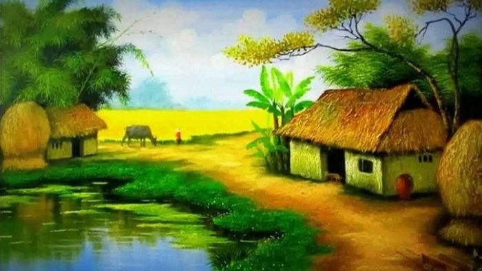 Hình ảnh minh họa mùa gặt quê hương (Nguồn: Internet)