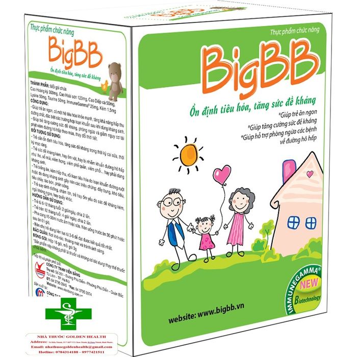 Hình ảnh BigBB Xanh - Người bạn đồng hành cho hệ tiêu hóa khỏe mạnh