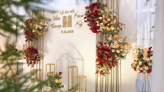 Hình ảnh không gian trang trí ấn tượng của Wedding Trung Anh