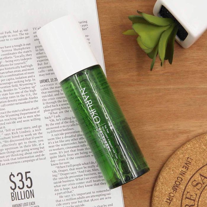 Naruko Tea Tree Shine Control and Blemish Clear Toner - Hình ảnh sản phẩm thực tế