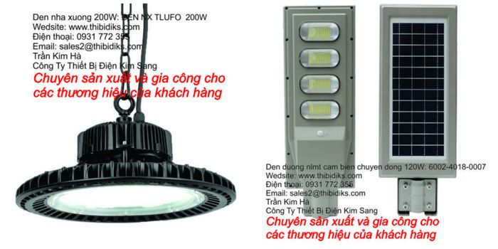 Hình ảnh nhà máy sản xuất thiết bị điện và đèn LED hiện đại của Kim Sang