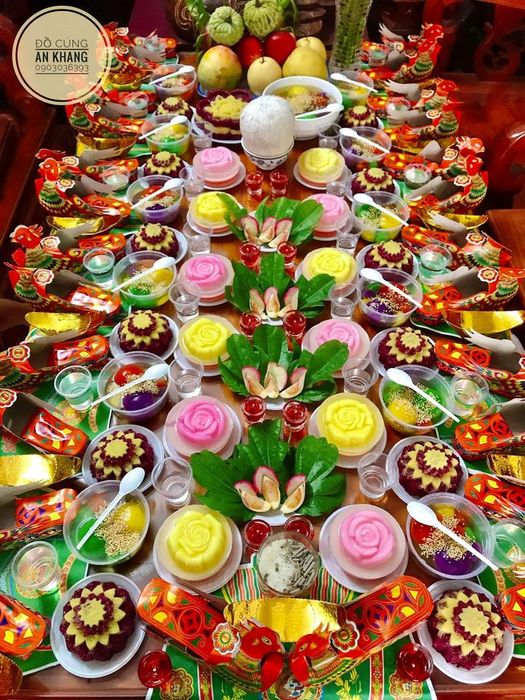 Hình ảnh mâm cúng thôi nôi đặc biệt từ Đồ Cúng An Khang