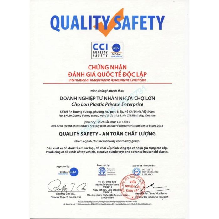Bộ sưu tập sản phẩm đồ chơi giáo dục đa dạng của Nhựa Chợ Lớn