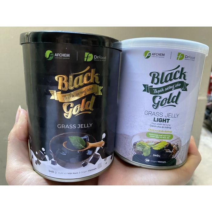 Hình ảnh Thạch Đen Sương Sáo DrFood - Sản phẩm cao cấp BLACK GOLD