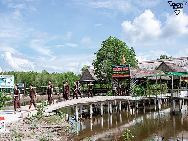 Ảnh 1: Khung cảnh bình yên tại Khu Du Lịch Sinh Thái Cộng Đồng Hoàng Hôn - Đất Mũi