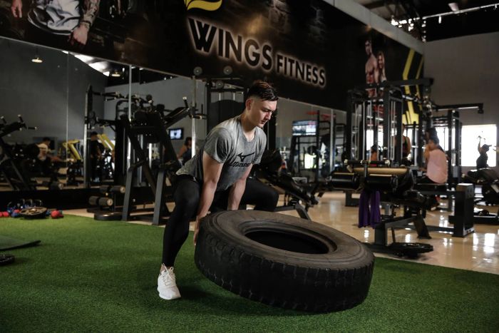 Không gian hiện đại tại Wings Fitness