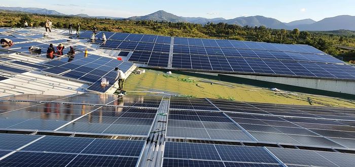 Hình ảnh hệ thống điện mặt trời Solar Sông Đà công suất lớn
