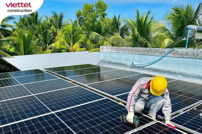 Hình ảnh dự án điện mặt trời tiêu biểu của Viettel Construction