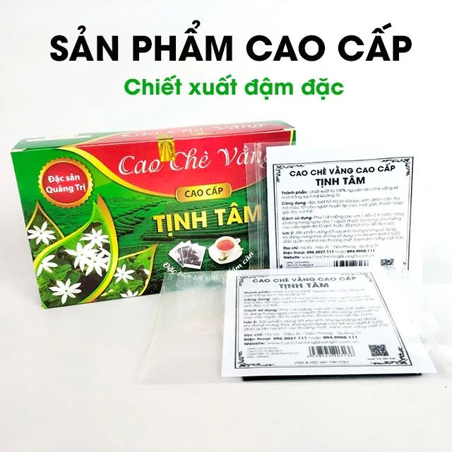 Bộ ảnh minh họa chất lượng sản phẩm Cao Chè Vằng Tịnh Tâm