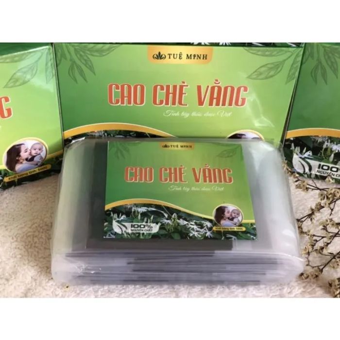 Hình ảnh chân thực sản phẩm Cao chè vằng Tuệ Minh