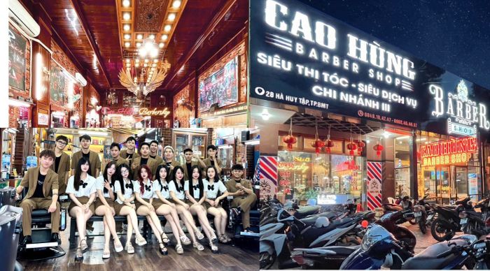 Không gian sang trọng tại Cao Hùng BarberShop