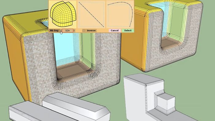 Tiện ích bo viền Sketchup FredoCorner