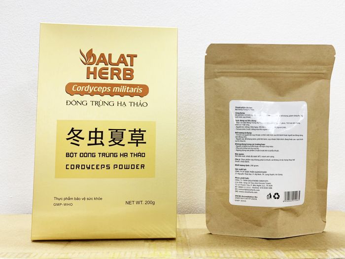 Bột đông trùng hạ thảo Dalatherb Cordyceps - Phiên bản cao cấp với chất lượng vượt trội