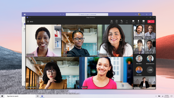 Hình ảnh demo Microsoft Teams