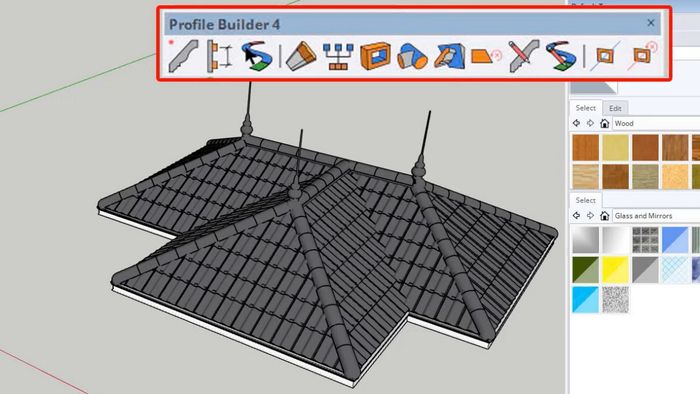 Công cụ Profile Builder - Giải pháp thiết kế mái ngói chuyên nghiệp cho SketchUp