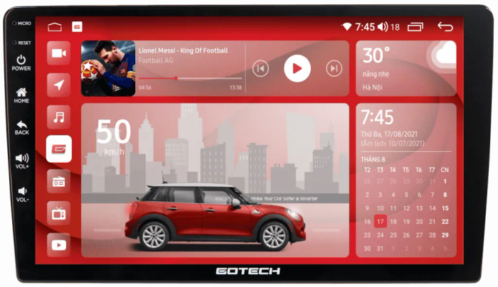 Màn hình ô tô Gotech ảnh 1