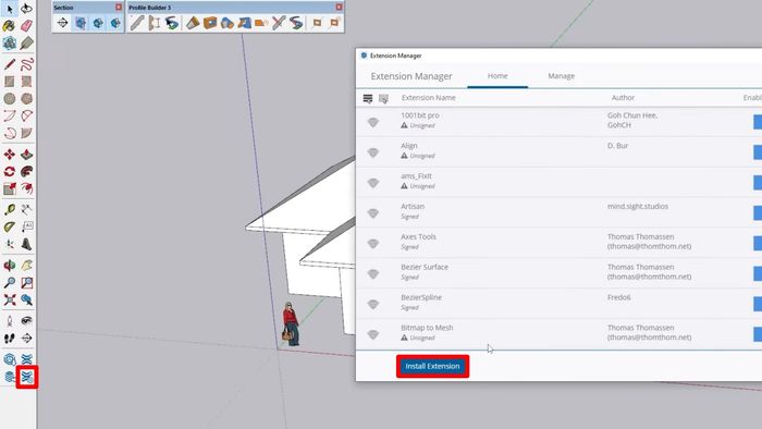 Hướng dẫn cài đặt plugin thiết kế mái ngói SketchUp - Bước khởi đầu