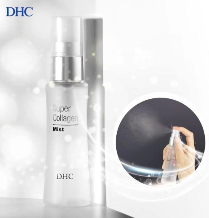 Xịt khoáng DHC Super Collagen Mist - Hình ảnh thứ hai chân thực về sản phẩm chăm sóc da cao cấp đến từ Nhật Bản