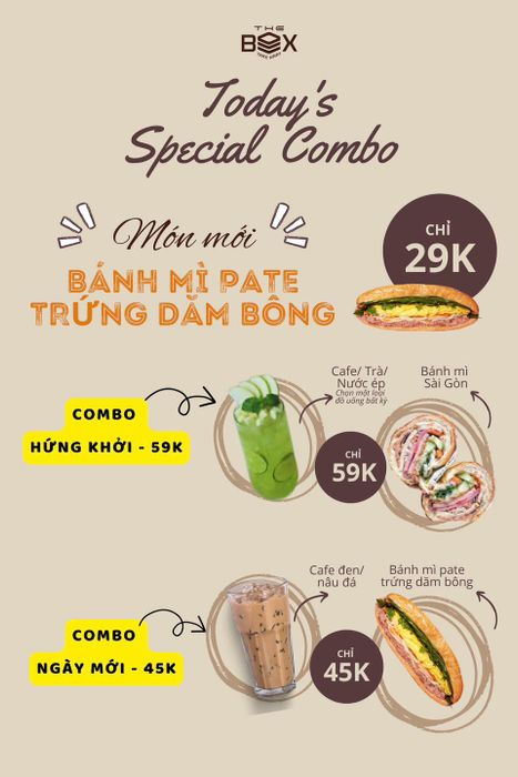 Khoảnh khắc chinh phục vị giác: Bánh mì The Box với lớp nhân thập cẩm đầy ắp, sốt trứng vàng óng