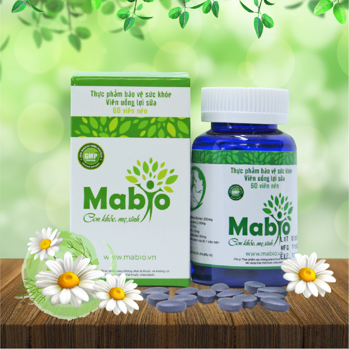 Hình ảnh thực tế viên uống lợi sữa Mabio