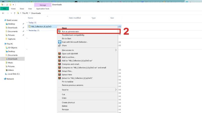 Quy trình cài đặt plugin Photoshop - Bước thứ hai