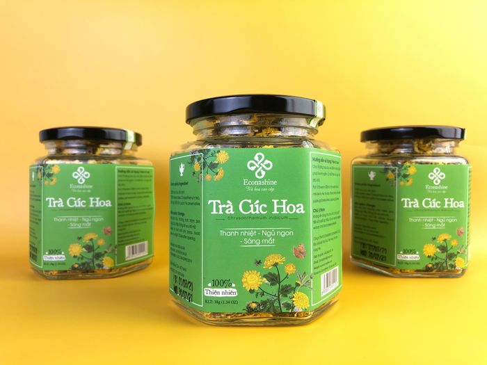 Hình ảnh trà hoa cúc Econashine - Vàng rực như nắng thu