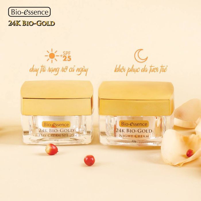 Kem Dưỡng Ban Đêm Chống Lão Hóa Chiết Xuất Vàng 24k Bio-essence Bio-Gold Night Cream ảnh 2