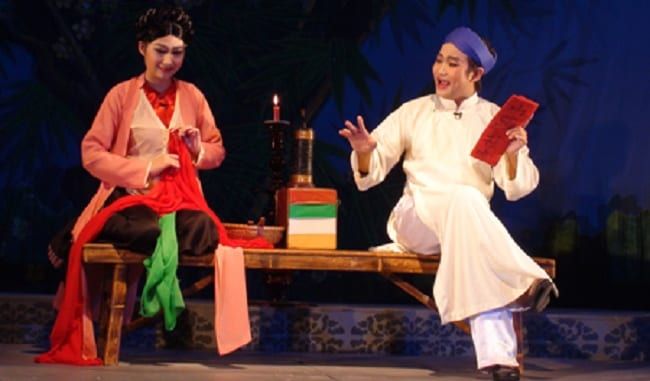 Hình ảnh minh họa: Cảnh Thị Kính bị vu oan (Nguồn: Tư liệu sân khấu chèo)