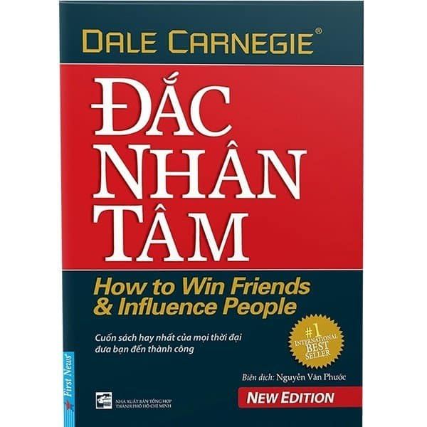 Đắc Nhân Tâm ảnh 1 - Bìa sách kinh điển với thiết kế tinh tế, biểu tượng của một tác phẩm làm thay đổi cách con người giao tiếp suốt hơn 80 năm qua.