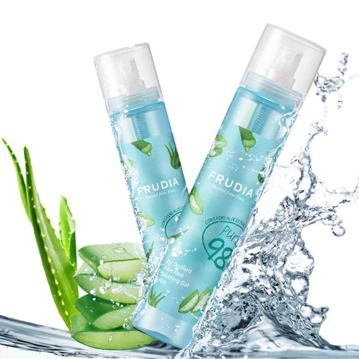 Hình ảnh thực tế xịt khoáng FRUDIA My Orchard Aloe - phiên bản cao cấp