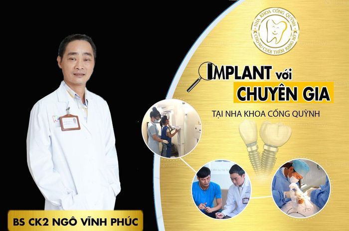 Hình ảnh quy trình cấy ghép Implant tại Nha Khoa Cống Quỳnh