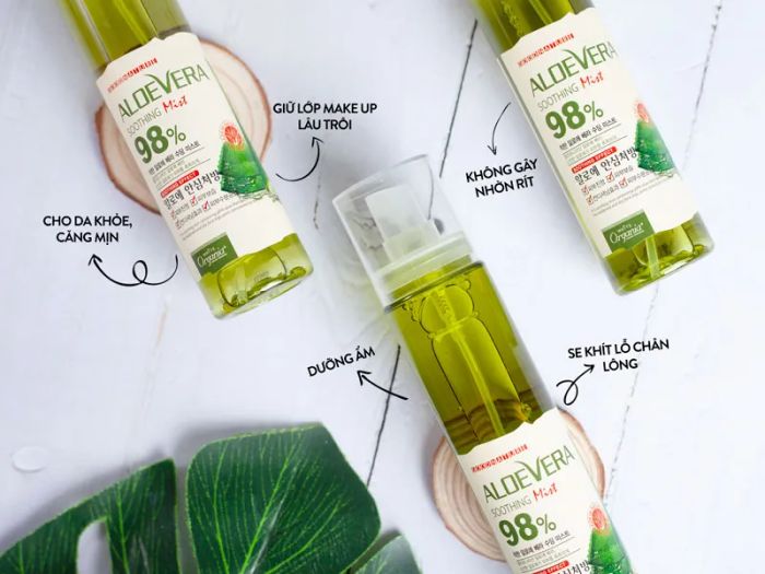 Hình ảnh thực tế xịt khoáng Aloe Vera Soothing Mist - Thiết kế tối giản