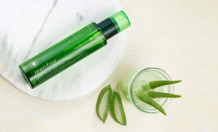 Hình ảnh thực tế xịt khoáng Innisfree Aloe Revital - Thiết kế Hàn Quốc