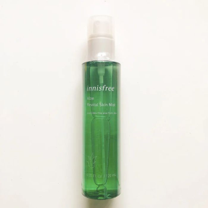 Bộ ảnh thực tế xịt khoáng Innisfree Aloe Revital - Hiệu quả làm dịu da tức thì