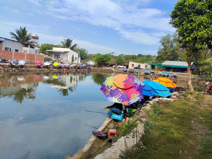 Không gian xanh mát tại Hồ Câu Cá Con
