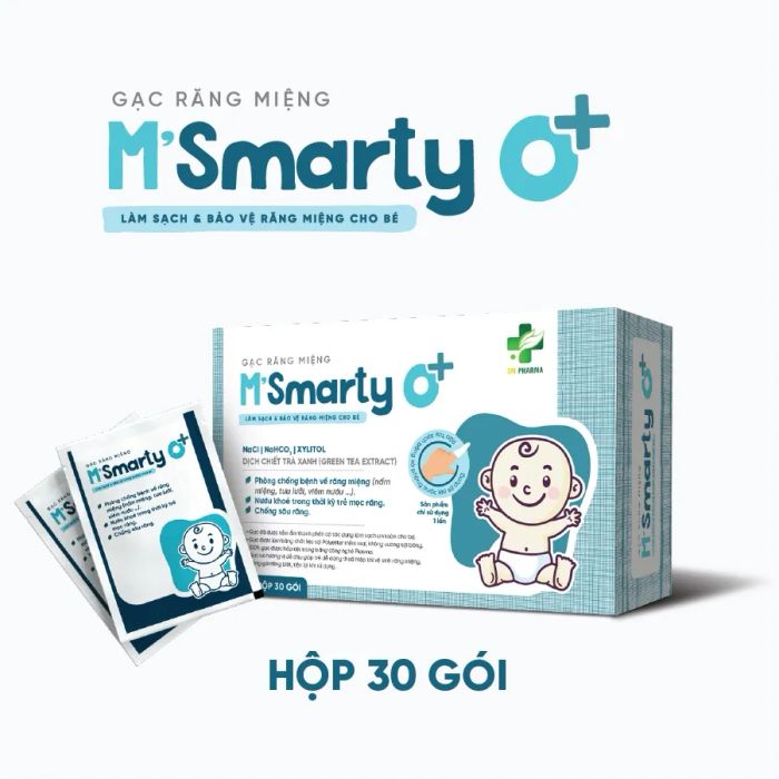 Hình ảnh gạc răng miệng M'Smarty - Thiết kế thông minh, an toàn tuyệt đối