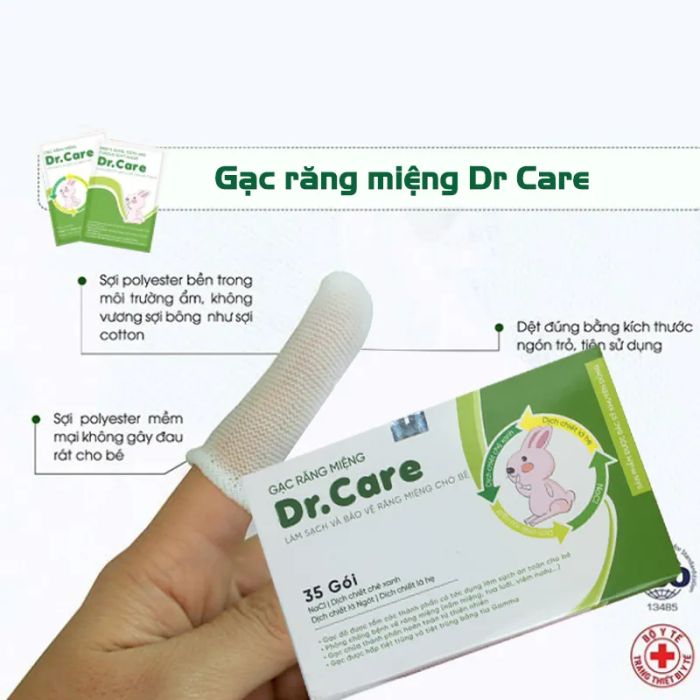 Hình ảnh gạc răng miệng Dr.Care - Sản phẩm được các chuyên gia tin dùng